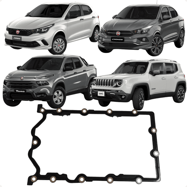 Junta Cárter Doblo Grand Siena Palio Weekend Strada Punto Idea Linea Argo Bravo Cronos Toro Renegade 1.6 1.8 16v E-torq Flex Original 55226126