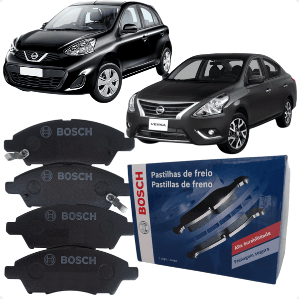 Pastilhas Freio Dianteiro March Versa 2011 A 2019 Bosch