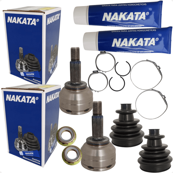 Par Junta Ponteira Homocinética Roda Gol G5 G6 G7 G8 Fox Voyage 1.0 2010 a 2023 Nakata NJH011809