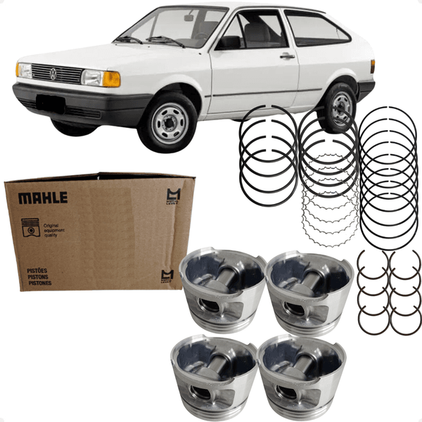 Jogo Pistão e Anel 050 Gol Parati Voyage 1.8 8v AP Gasolina 1986 a 1996 Metal Leve SPA1495