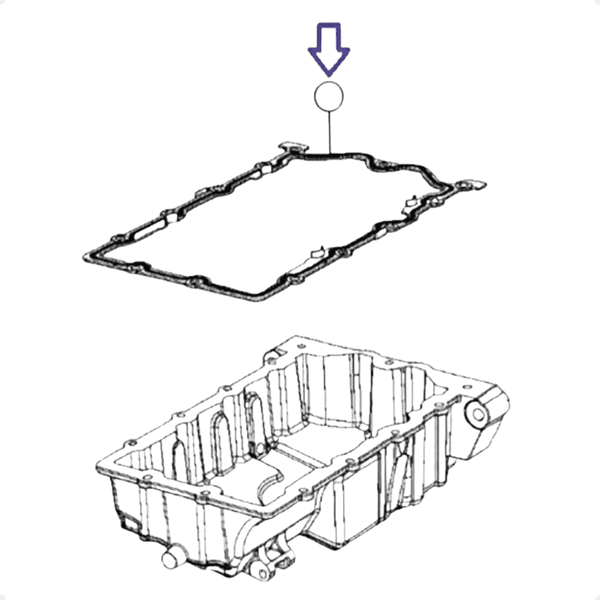 Junta Cárter Doblo Grand Siena Palio Weekend Strada Punto Idea Linea Argo Bravo Cronos Toro Renegade 1.6 1.8 16v E-torq Flex Original 55226126