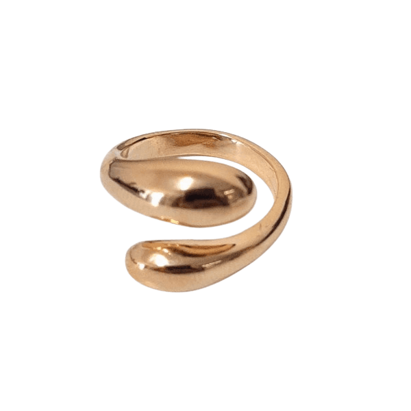 Anel Vicky P dourado