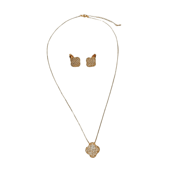 Conjunto Trevo dourado