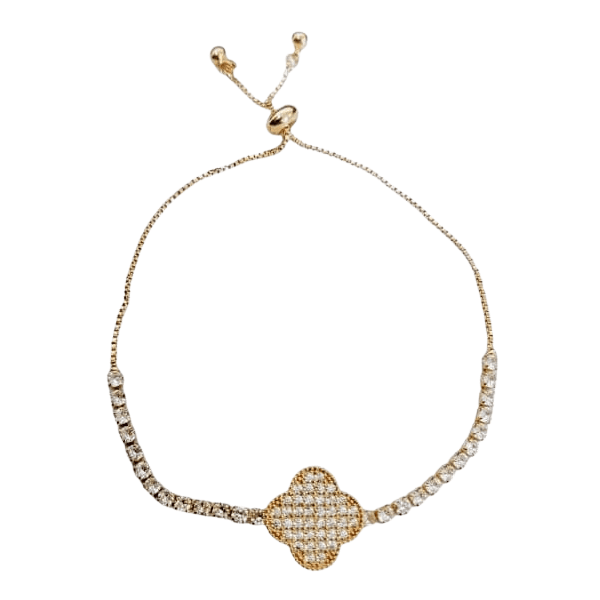 Pulseira Trevo dourada