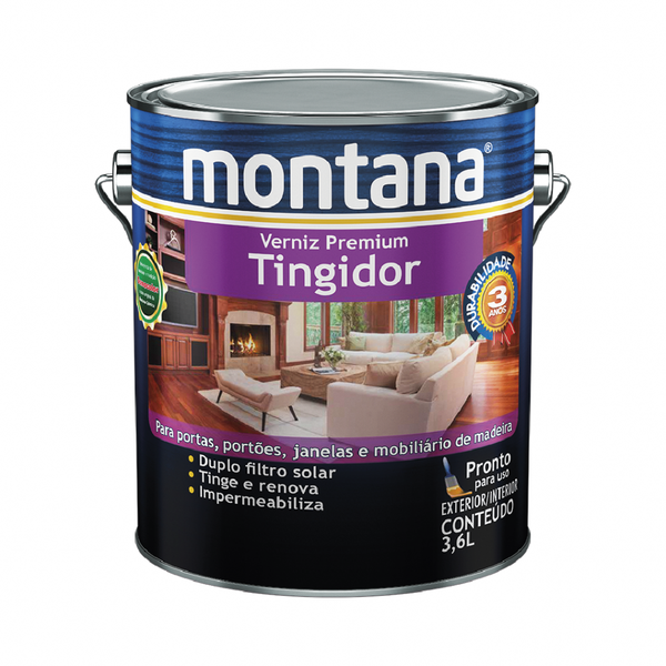 VERNIZ TINGIDOR BRILHANTE DUPLO FILTRO SOLAR 3,6L MONTANA