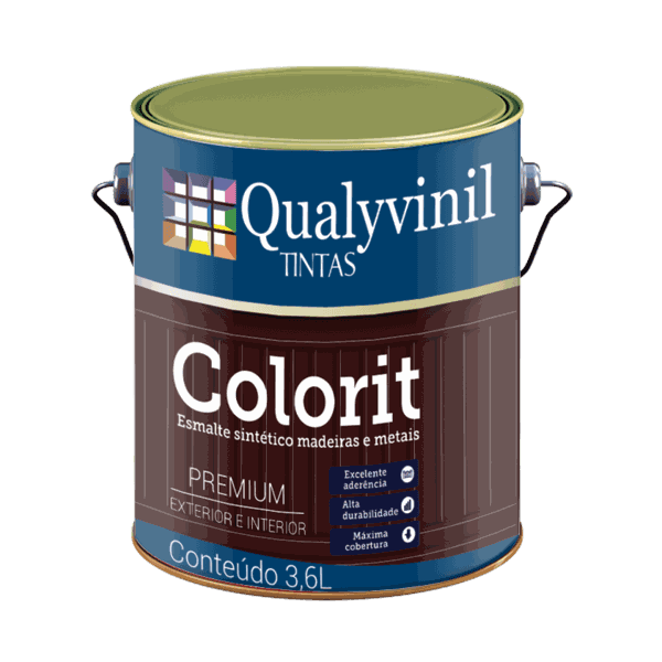 ESMALTE SINTÉTICO BRILHANTE COLORIT PREMIUM 3,6L QUALYVINIL