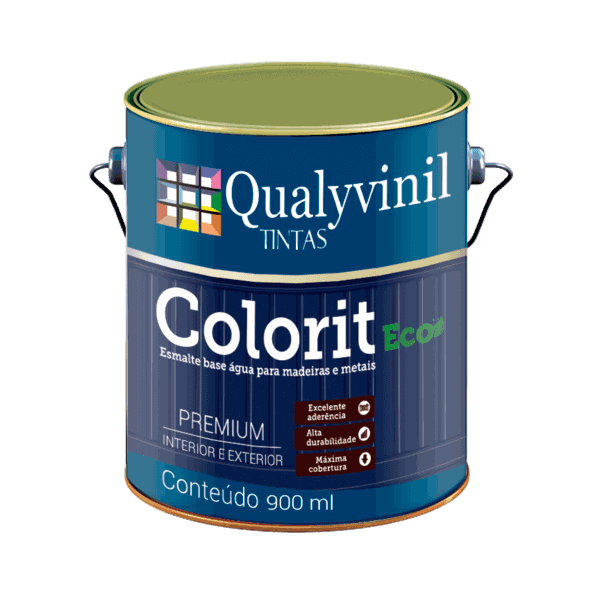 ESMALTE BASE ÁGUA ACETINADO BRANCO NEVE COLORIT PREMIUM 3,6L QUALYVINIL