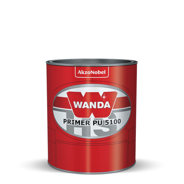 KIT PRIMER PU 5100 HS CINZA MÉDIO + CATALISADOR 3093 WANDA