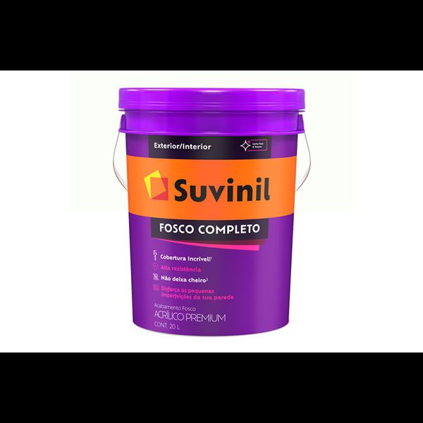TINTA ACRÍLICA FOSCO COMPLETO 20L SUVINIL