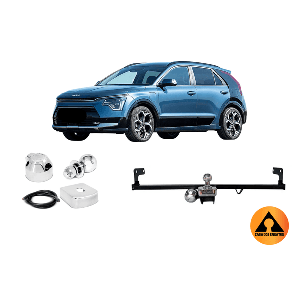 ENGATE REBOQUE FIXO KIA NIRO HIBRIDO (EX/SX/PRESTIGE) 2023 A 2025 TRAÇÃO ATÉ 500KG