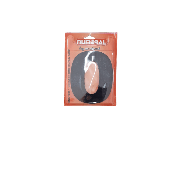 NUMERO ACM 125MM PRETO - NUMERAL