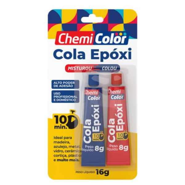 Adesivo + Cola Epoxi 16G Chemicolor