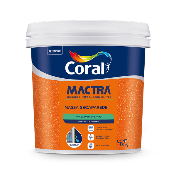 Massa Seca Parede Coral Mactra 18KG