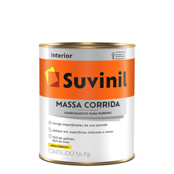 Massa Corrida Suvinil 1,4Kg Pote