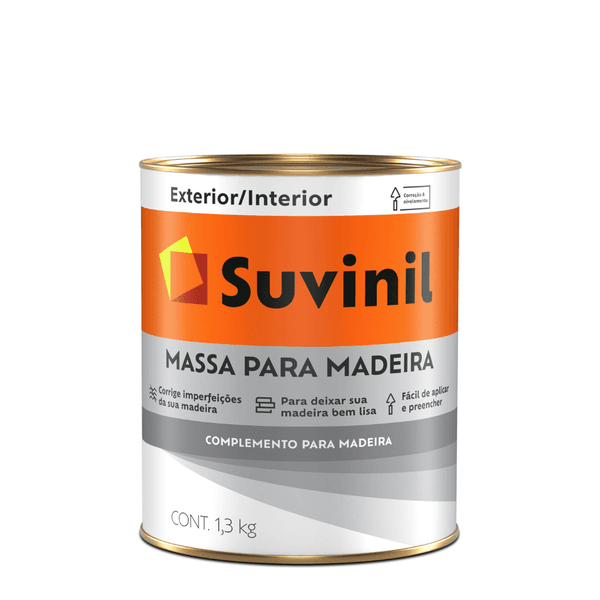 Massa Madeira Suvinil Branca Pote 1,3kg