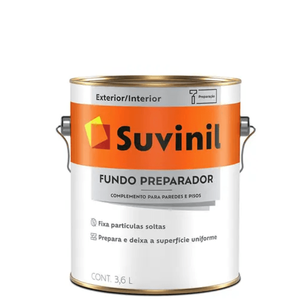 Fundo Suvinil Preparador de Parede Base Água 3,6L