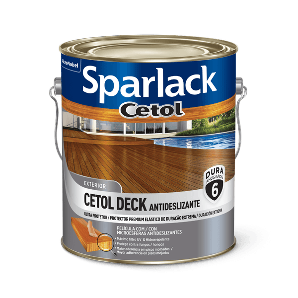 Verniz Sparlack Semi-Brilho Cetol Deck Natural Premium 3,6L