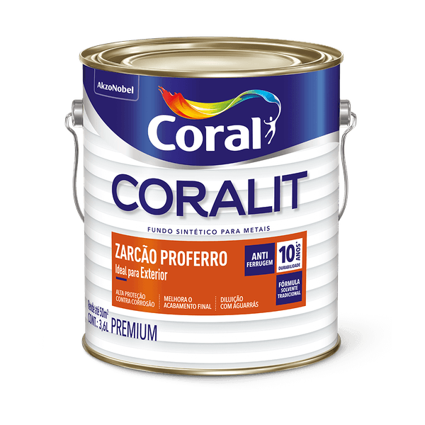 Fundo Coral Zarcão Proferro Premium 3,6L