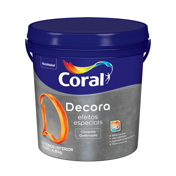 Efeito Coral Decora Cimento Queimado 4,8Kg