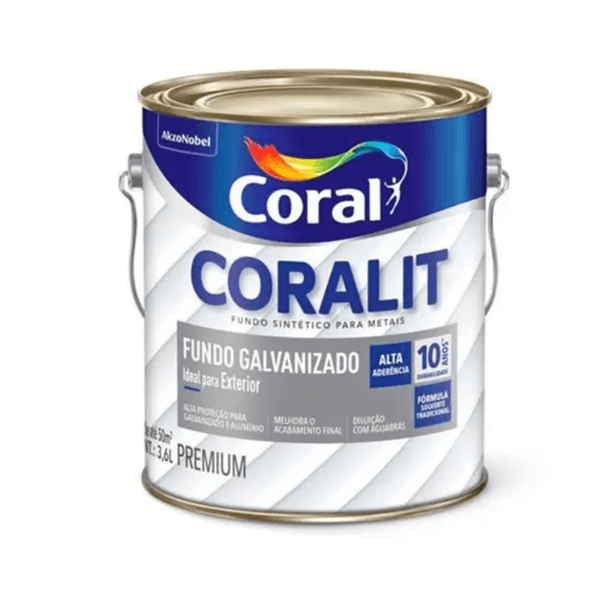 Fundo Coral Galvanizado Branco Premium 3,6L