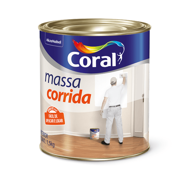 Massa Corrida Coral 1,5Kg Pote 