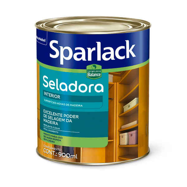 Seladora Sparlack Base Água Para Madeira 0,9L