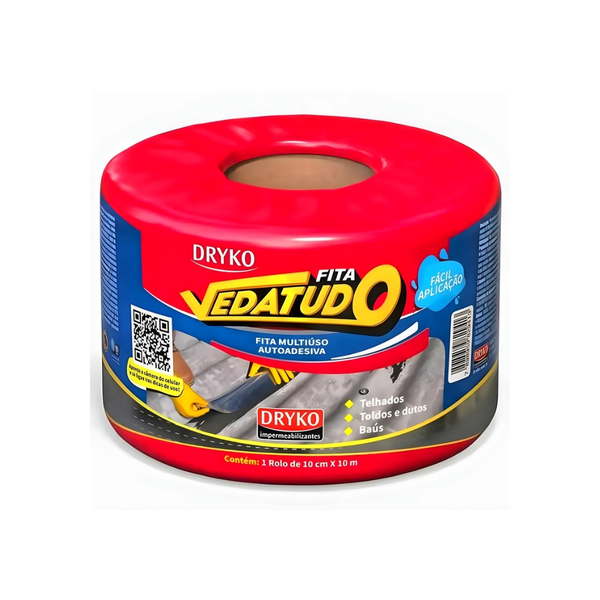 Fita Multiuso Autoadesiva Vedatudo 10cmx10m Un Dryko