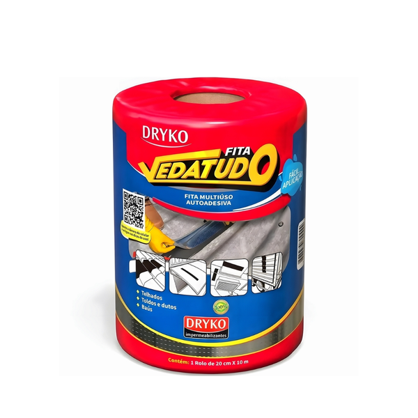 Fita Multiuso Autoadesiva Vedatudo 20cmx10m Un Dryko