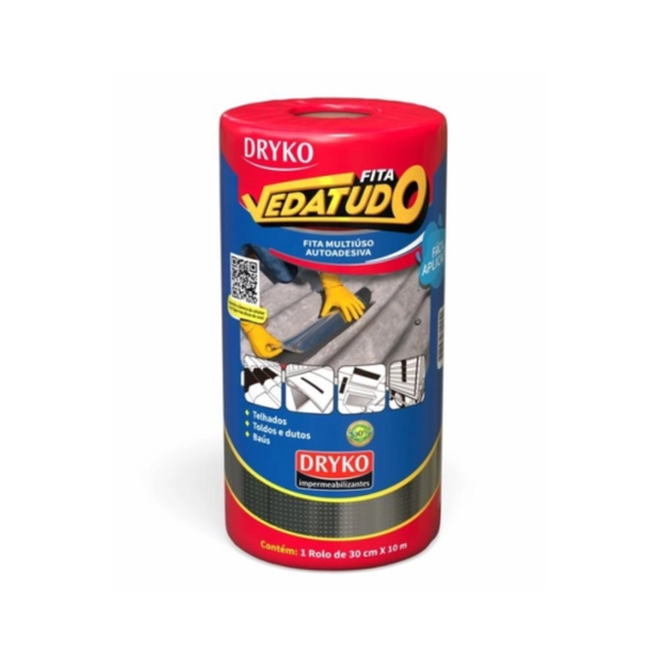 Fita Multiuso Autoadesiva Vedatudo 30cmx10m Un Dryko