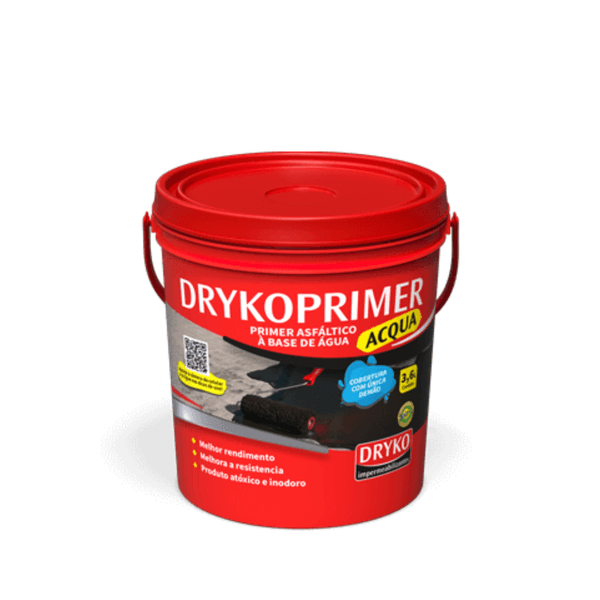 Manta Líquida Drykopren Preta Para Impermeabilização 18L Dryko