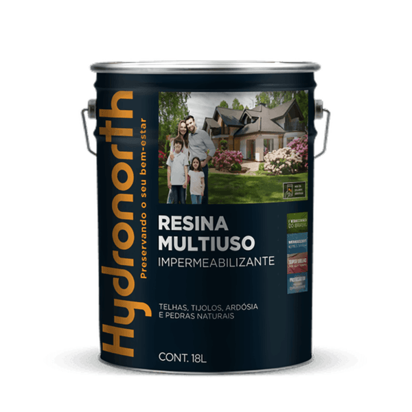 Resina Hydronorth Impermeabilizante Brilhante Multiuso Incolor 18L