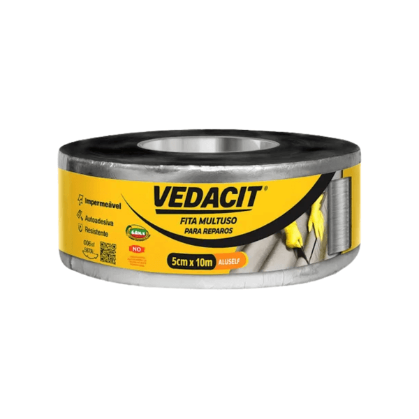 Fita Multiuso Para Reparos 05cmx10m Un Vedacit