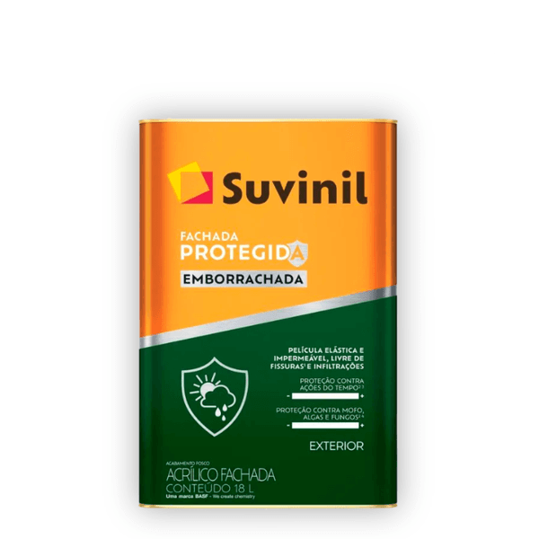 Tinta Suvinil Impermea Fachada Proteg Emborr Branco Fosco Premium 18L 