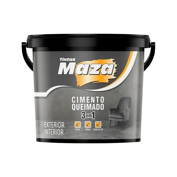 Cimento Queimado Piso, Azulejo E Box (3 EM 1) 23KG Maza 