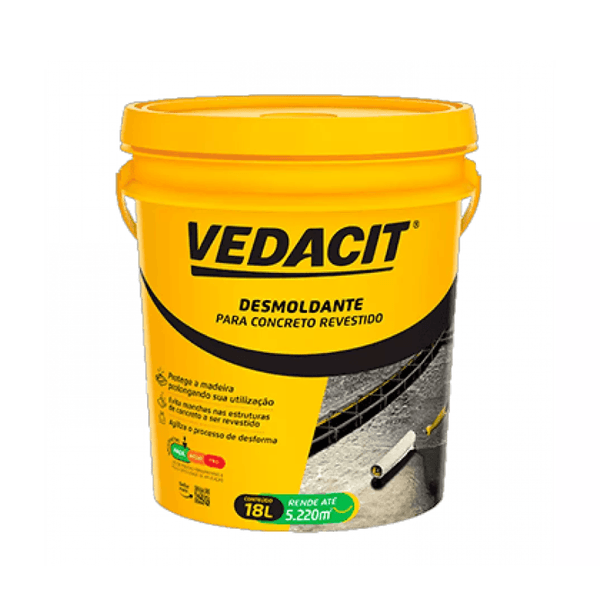 Desmoldante Para Concreto Revestido 18L Vedacit