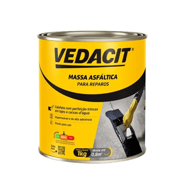 Massa Asfáltica Para Reparos 1Kg Vedacit