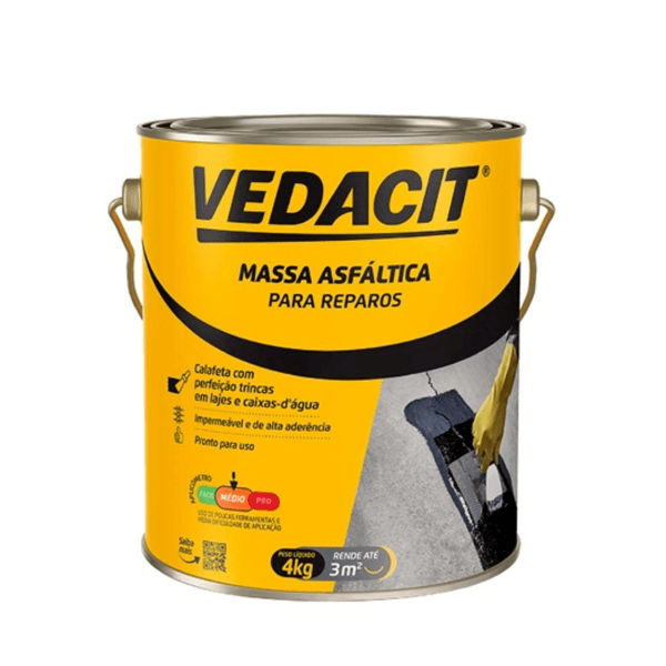Massa Asfáltica Para Reparos 4Kg Vedacit