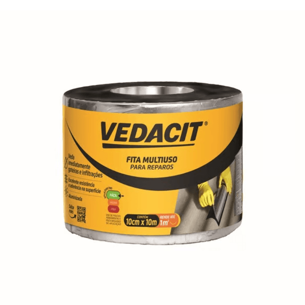 Fita Multiuso Para Reparos 10cmx10m Un Vedacit