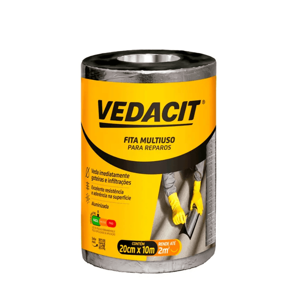 Fita Multiuso Para Reparos 20cmx10m Un Vedacit