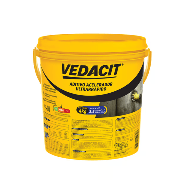 Aditivo Acelerador Ultrarrápido 4Kg Vedacit