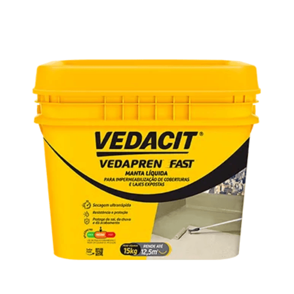 Manta Líquida Vedapren Fast Branco 15Kg Vedacit