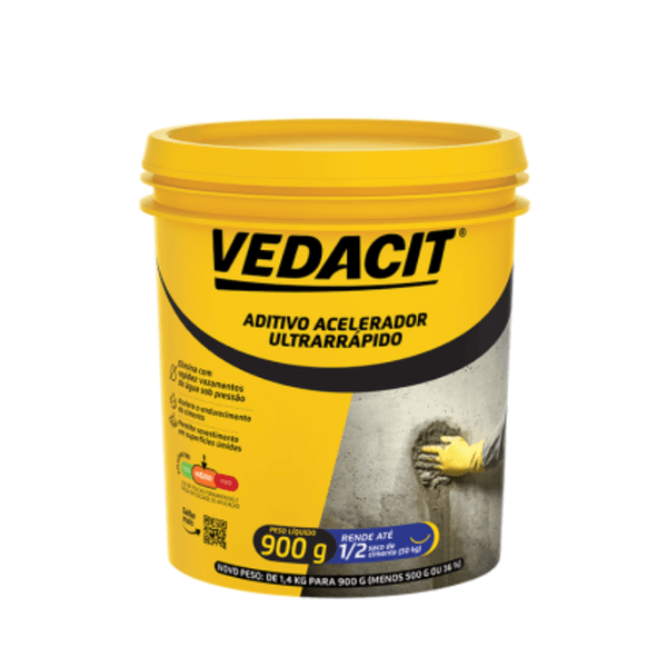 Aditivo Acelerador Ultrarrápido 900g Vedacit