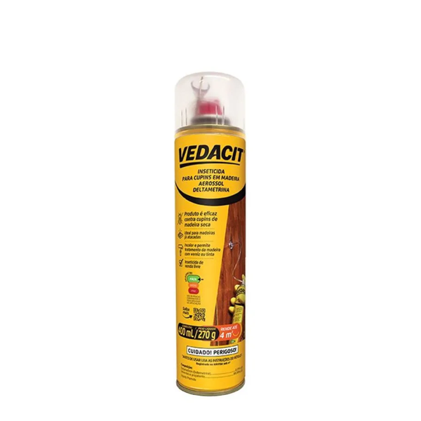 Inseticida Para Cupins em Madeira Spray 400mL Vedacit