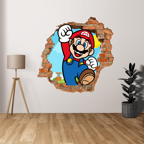 Adesivo Buraco Super Mario
