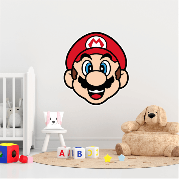 Adesivo rosto Mario
