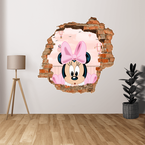 Adesivo Buraco Baby Minnie