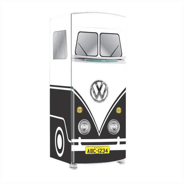 Envelopamento Geladeira Perua Kombi Preta