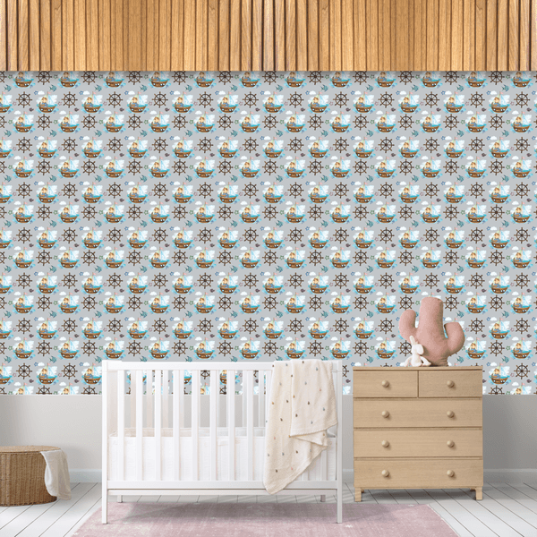 Papel de Parede Infantil Pirata