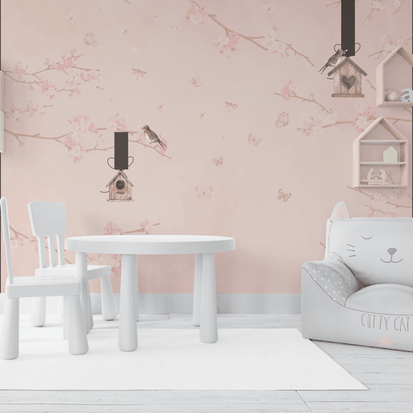Papel de Parede Menina Jardim Encantado