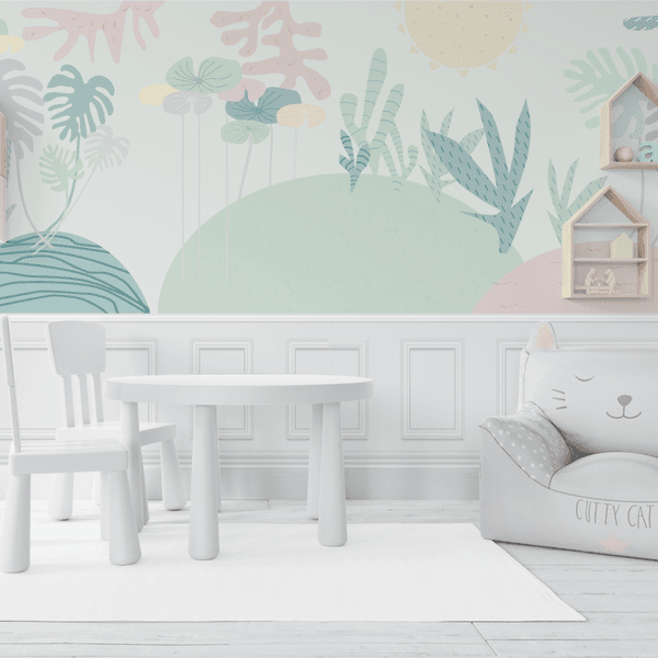 Papel de Parede Menina Bosque Encantado